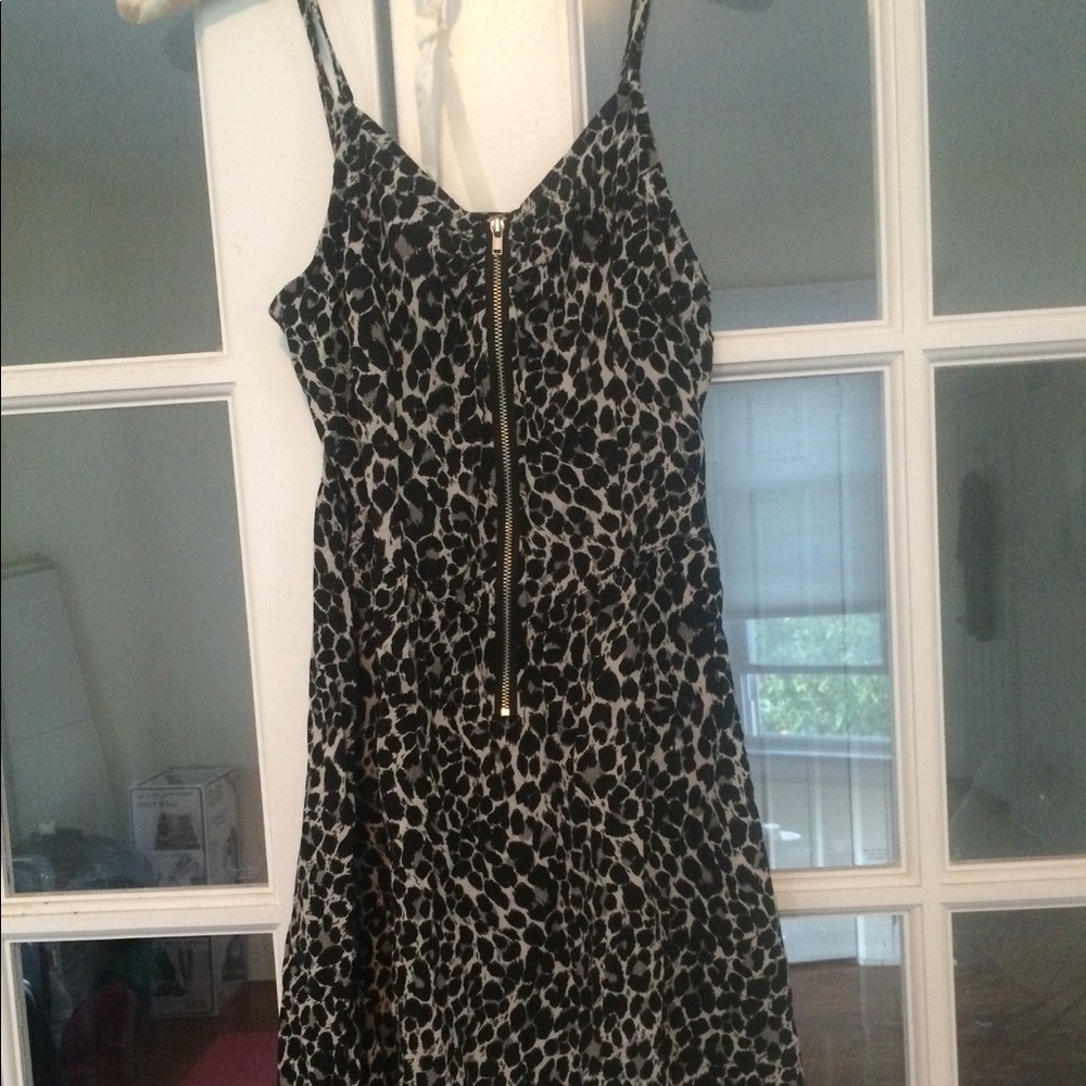 Adorable black leopard sundress
